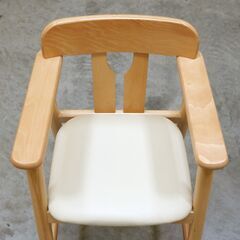≪zyt2486ジ≫ 美品 業務用ハイチェア キッズチェア 座面アイボリー ② レストラン/カフェ/ダイニング/おしゃれ/かわいい/中古家具/宮城県仙台市 71003-12の画像