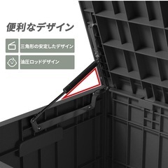 新品 物置 収納庫 310L 大容量 倉庫 屋外収納庫 ベンチストッカー 大型物置 ベランダ収納 アウトドア収納 ガーデン収納 おしゃれ (ブラウン, 幅116*奥行54*高さ58cm)の画像