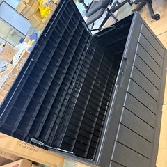 新品 物置 収納庫 310L 大容量 倉庫 屋外収納庫 ベンチストッカー 大型物置 ベランダ収納 アウトドア収納 ガーデン収納 おしゃれ (ブラウン, 幅116*奥行54*高さ58cm)の画像