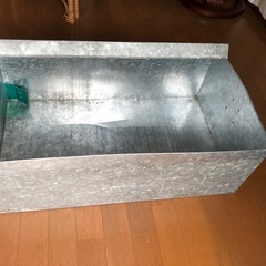 昭和レトロ　ブリキ衣装箱（小）　アンティークの画像