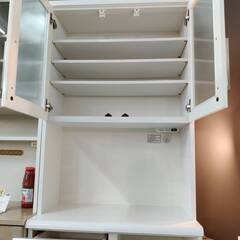 【愛品倶楽部柏店】NITORI ニトリ 2枚扉キッチンボード ベリーズ 80KB 幅80cmの画像
