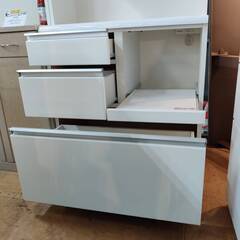 【愛品倶楽部柏店】NITORI ニトリ 2枚扉キッチンボード ベリーズ 80KB 幅80cmの画像