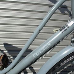 E569　★限定特価★ 中古自転車 【27インチ　マルイシ　プリミエール　ブルーグレー　軽快車　6段　LEDオートライト 】 (*^▽^*)の画像