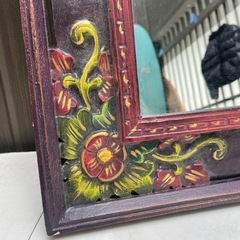 値下げアジアン　鏡の画像