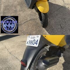 買い取り、下取り大歓迎!!保証付き車両になります♪　愛知県公安委員会登録業者(オートバイ商)☆GARAGE-ECO千音寺☆軽整備＆点検済み、保証選択有り☆スズキ　レッツ4　CA45A黄　5-606名古屋市中川区より!!の画像