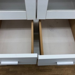 【ドリーム川西店御来店限定】 ☆ジモティー見たよ♪割引☆食器棚　ホワイト　状態△／【2125560000029091】の画像