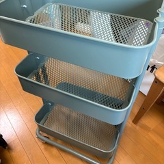3段キャスター付きワゴン　キッチンワゴン　収納ワゴンの画像