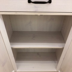 【ドリーム川西店御来店限定】 ☆ジモティー見たよ♪割引☆佐藤産業　2枚扉食器棚　CERISE／【2125560000025940】の画像