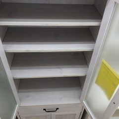 【ドリーム川西店御来店限定】 ☆ジモティー見たよ♪割引☆佐藤産業　2枚扉食器棚　CERISE／【2125560000025940】の画像