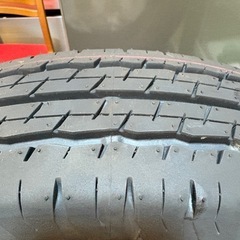 中古 未使用に近い 新車外し 2025年製 ダンロップ SP175L 155/80R14 88/86S LT 4本セット バリ溝 プロボックス サクシード ファミリアバン ライトトラックの画像