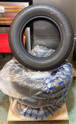 中古 未使用に近い 新車外し 2025年製 ダンロップ SP175L 155/80R14 88/86S LT 4本セット バリ溝 プロボックス サクシード ファミリアバン ライトトラック