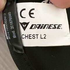 【DAINESE】 ダイネーゼ 胸部プロテクター CHEST L2 チェストプロテクター 胸 Mサイズ ブラック バイク A0574の画像