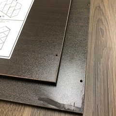 【訳あり品／未組立品】カラーボックス　カラー：ブラウン　1台500円の画像
