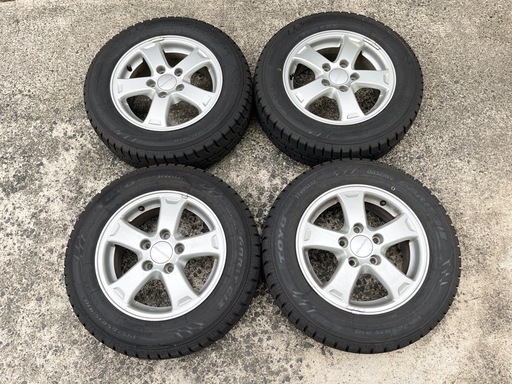 1001-1）モデューロ15インチアルミ195/65R15トーヨースタッドレス中古4本セット！ステップワゴン等に！良品