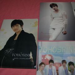 東方神起　A4版クリアファイル　６枚 セット　（中古）の画像