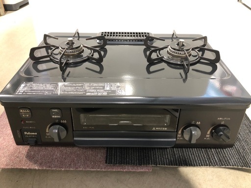 パロマ 2口 都市ガスコンロ PA-S71B-L 2019年製