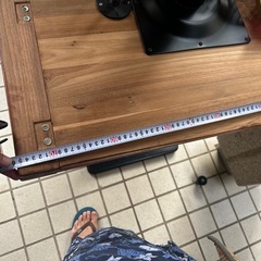 カフェテーブル（オイル塗装済み）の画像