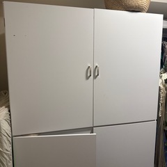たっぷり奥行77cm モダン布団タンス 幅120cmの画像