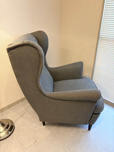 【美品】IKEA イケア 1人がけソファー ストランドモン　ハイバックチェア　うぃんぐウィングチェア 椅子 いすイス