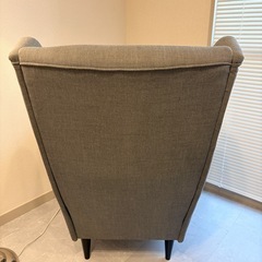 【美品】IKEA イケア 1人がけソファー ストランドモン　ハイバックチェア　うぃんぐウィングチェア 椅子 いすイスの画像