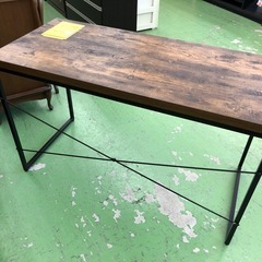 【ドリーム川西店御来店限定】 ☆ジモティー見たよ♪割引☆テーブル　デスク　ブラウン／【2125560000028514】の画像