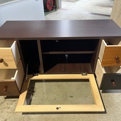 テレビボード　ＴＶ台　中村敬木工製　ブラウン　収納多数　オシャレ　シンプルの画像