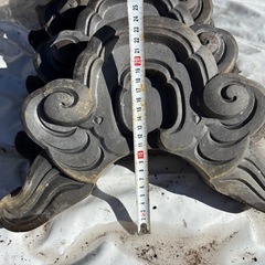 古い鬼瓦　未使用品骨董品の画像
