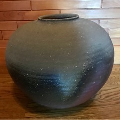 備前焼　壺　中居靖　作　　　　の画像
