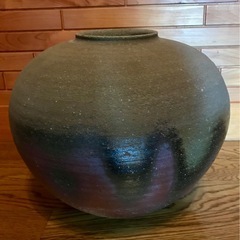 備前焼　壺　中居靖　作　　　　の画像