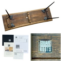 ◯SQUARE ROOTS スクエアルーツ ベンチチェア ネクサ Nexa Bench アスプルンド ASPLUND オーク無垢 鋳鉄レッグ チギリ加工 ジモティ姫路の画像