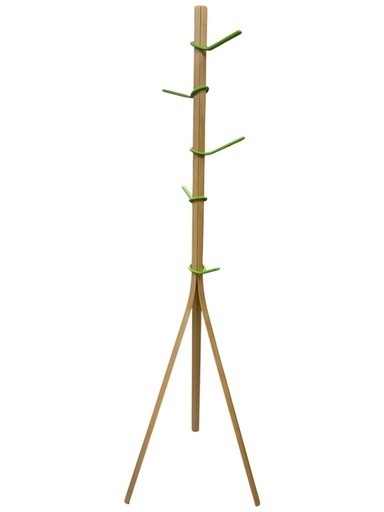 NO.2589【美品】秋田木工 ツリーハンガー ナチュラル色 ポールハンガー 家具 中古