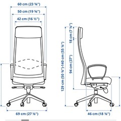 IKEA marukus マルクス　オフィスチェア　イス　椅子　北欧家具の画像