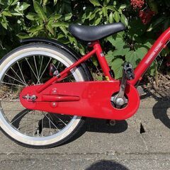 【点検/整備渡し】 補助輪取り付け可能 18インチ 赤 幼児 子供 自転車の画像