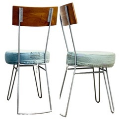 ◯d-Bodhi ディーボディ カンパーニャ チェア デニム 椅子 CAMPAGNA CHAIR アスプルンド ASPLUND チーク材 アイアン■ジモティ姫路の画像