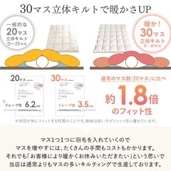羽毛布団　セミダブルの画像