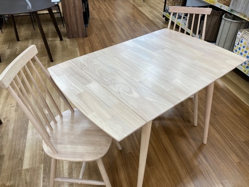 【軽トラック90分無料貸し出し/お値下げ】アーバン通商の伸長式ダイニング3点セット