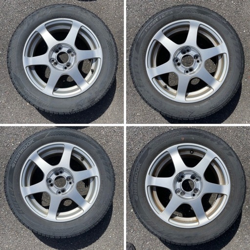 185/60R15 スタッドレスタイヤアルミホイールセット PCD100