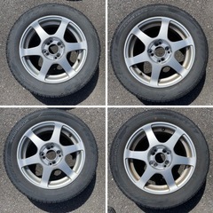 185/60R15 スタッドレスタイヤアルミホイールセット PCD100の画像