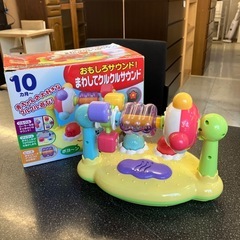 A2510-090 Toyroyal おもしろサウンド！ まわしてクルクルサウンド  10ヶ月〜  子供用 おもちゃ 動作確認済み キズ汚れ有りの画像