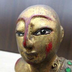 詳細不明 置物 オブジェ 僧侶 修行増 民族 中古 時代物 骨董 インテリア 苫小牧西店の画像