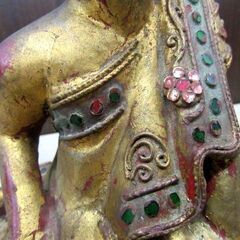 詳細不明 置物 オブジェ 僧侶 修行増 民族 中古 時代物 骨董 インテリア 苫小牧西店の画像