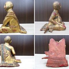 詳細不明 置物 オブジェ 僧侶 修行増 民族 中古 時代物 骨董 インテリア 苫小牧西店の画像