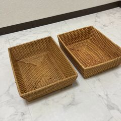 【超美品】天然カゴ　2個の画像