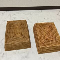 【超美品】天然カゴ　2個の画像