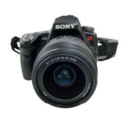 186000 ジャンク品 SONY ソニー  α33　デジタル一眼 SLT‐A33  ブラック [0000000001917]の画像