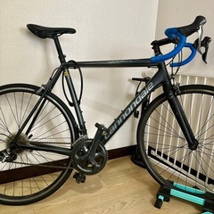 最終値下げ！【直接受け渡し】キャノンデール CAAD Optimo Tiagra｜軽量アルミロードバイク｜マットブラックの画像