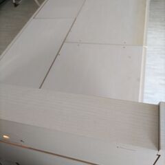 札幌市近郊の方限定！送料無料！ニトリ 収納付きシングルベッド 照明、コンセント付きの画像