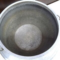 古民具 レトロ 羽釜 はがま アンティーク 置き物 オブジェ 中古 開口部分直径 約26cm 苫小牧西店の画像