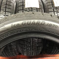【新品】YOKOHAMA ice GUARD iG70 165/55R14 72Q 14インチ スタッドレス 4本 21年製 ルークス キャロル ゼスト オッティ ミラ等　(STS028)の画像