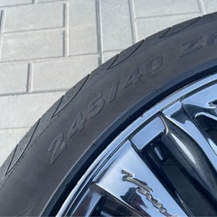 【RAYS】中古タイヤホイール4本セット 245/40R19 サマータイヤ の画像